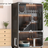 Modern luxury Wooden Pet Cage Cat Showcase cat house Wooden Cat cage for pet